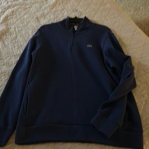 Lacoste Navy 1/4 zip. Men’s 7